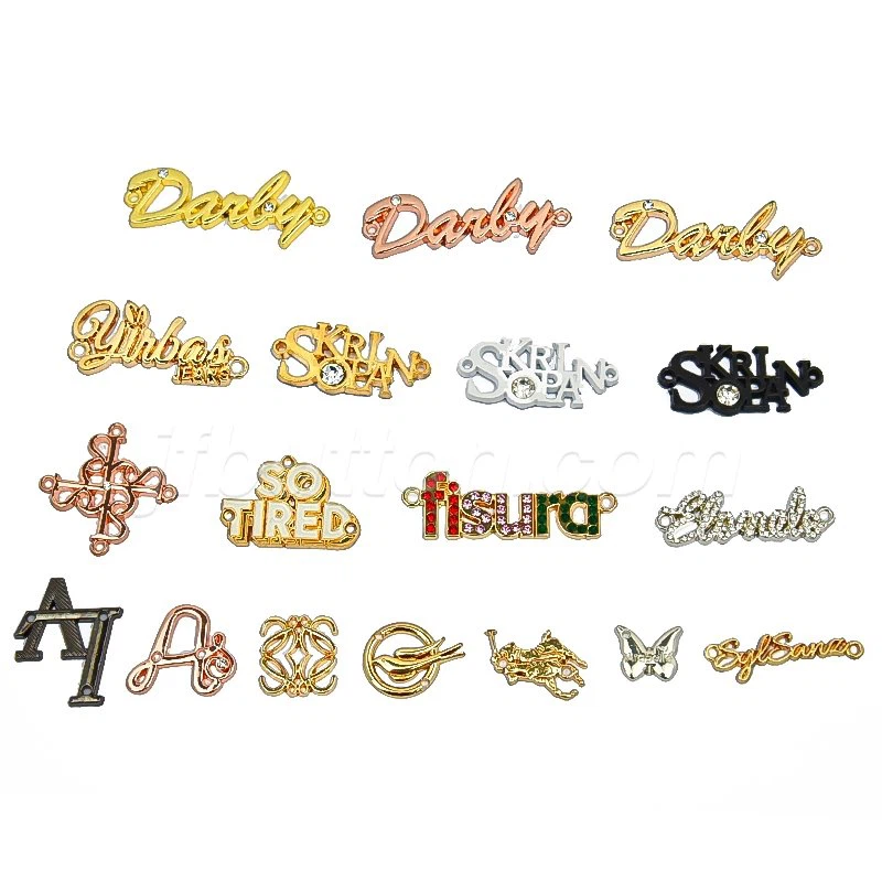 engraved metal clothing tags