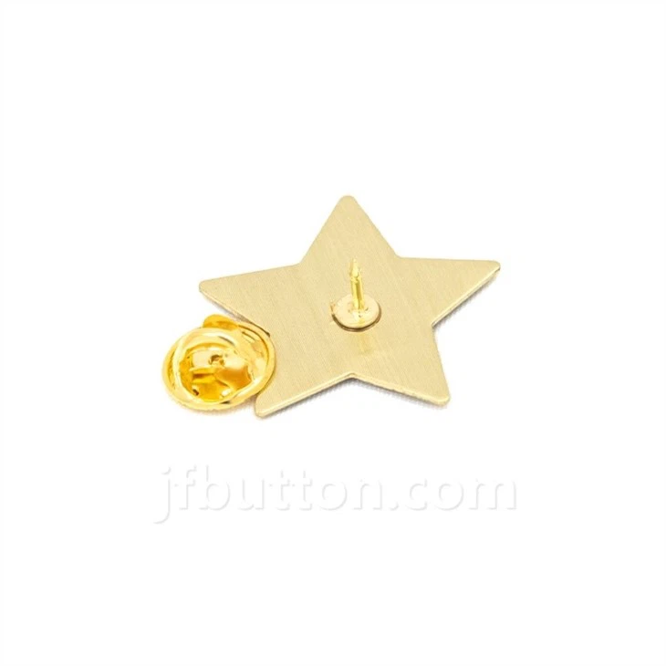 Gold Star Pin Badge