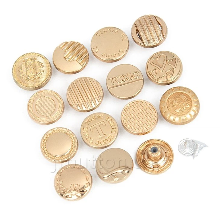 Metal Denim Jacket Buttons