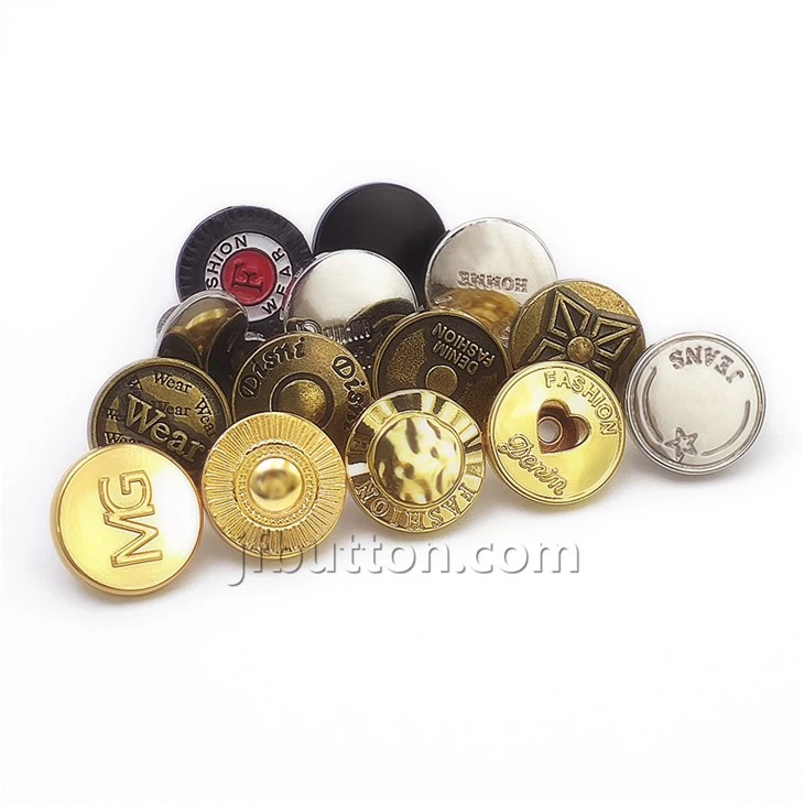 Metal Denim Buttons