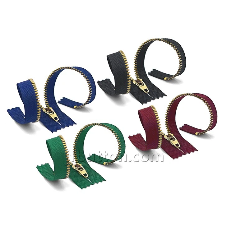 5 inch metal jacket zipper