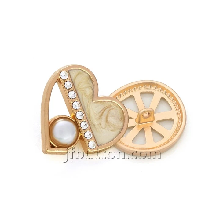 Custom Metal Shank Button With Pearl best