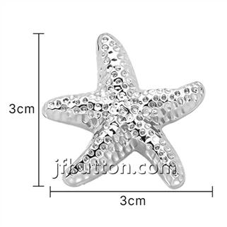 Dekoratyvinės metalinės Starfish kotų sagos