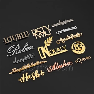 Pasirinktinis krepšio metalinės įrangos logotipas