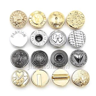 Džinsinio audinio metalo lipimo mygtukas