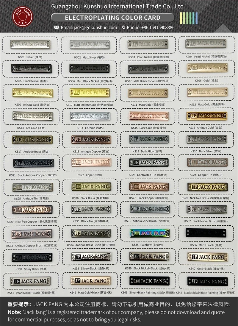 metal label metal label